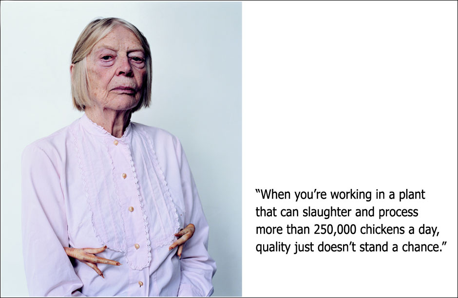 Pinar Yolaçan, "Untitled" (2004), C-print, 40" x 32 3/8". Excerpt from Gabriel Thompson's "Working in the Shadow's: A Year of Doing The Jobs [Most] Americans Won't Do".