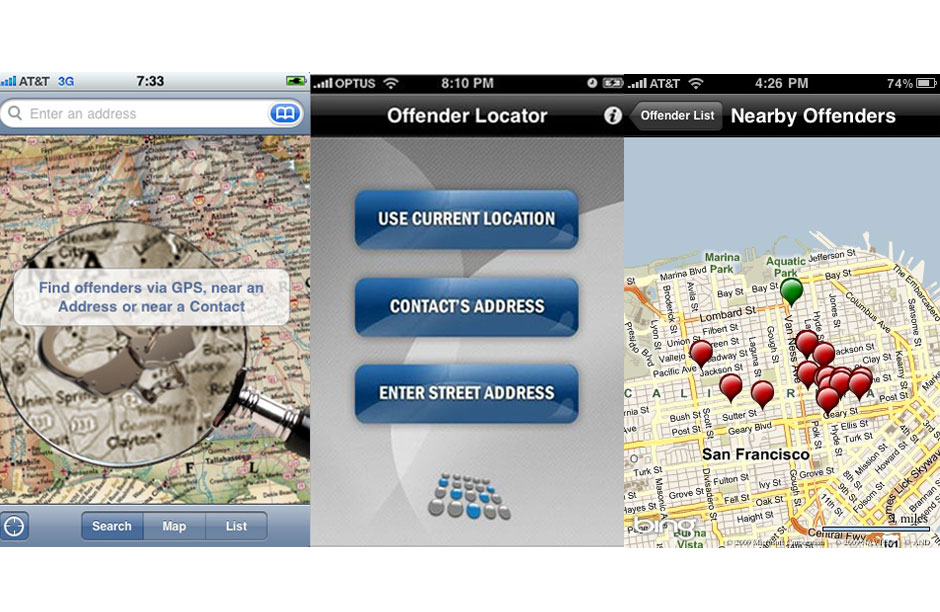 The Sex Offender App ($0.99), made its debut in June 2009,and by July it was on the top 10 most popular apps list. The application, made by the GPS tracking company Thin-Air Wireless, was later pulled from the market due to California's state law prohibiting profit from personal information - information which is already available through every state free online. The Sex Offender app is now back in Apple stores, but without information regarding the whereabouts of sex offenders living in the state of California.