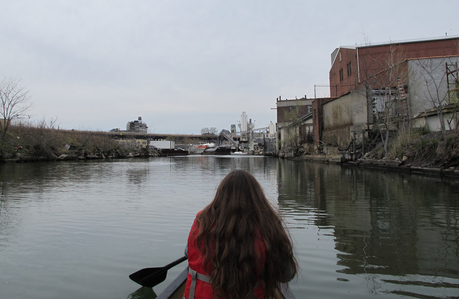 The author takes a canoe ride down the Gowanus Canal on Earth Day 2011