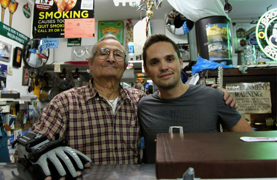 Hercules and Hal Kirkland. The glove on Hercules' right hand is a remote cash register (it's for sale on the store buyout website).