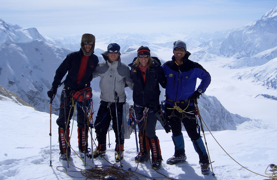 Anabelle center with her Mount Vinson Team, Antarctica,