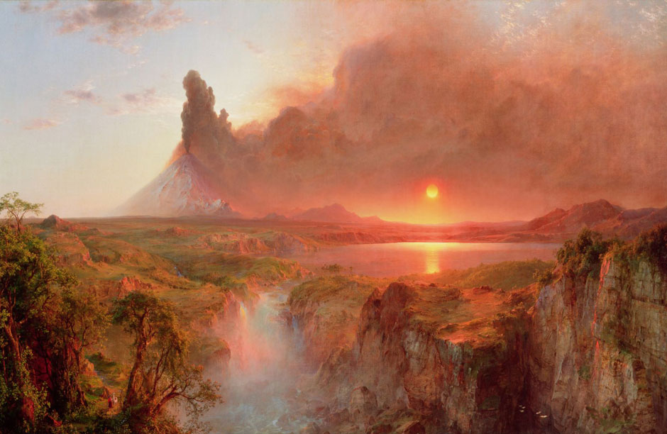 Frederic Edwin Church, Cotopaxi, (1862). oil on canvas.