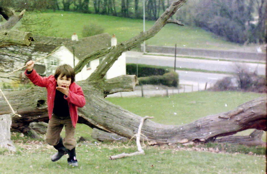 The author, ca. 1976 in the British Isles.